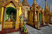 Yangon Myanmar. Shwedagon Pagoda (the Golden Stupa).  